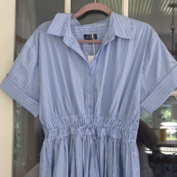J. Crew Elena striped shirt dress - Picture 2 of 4